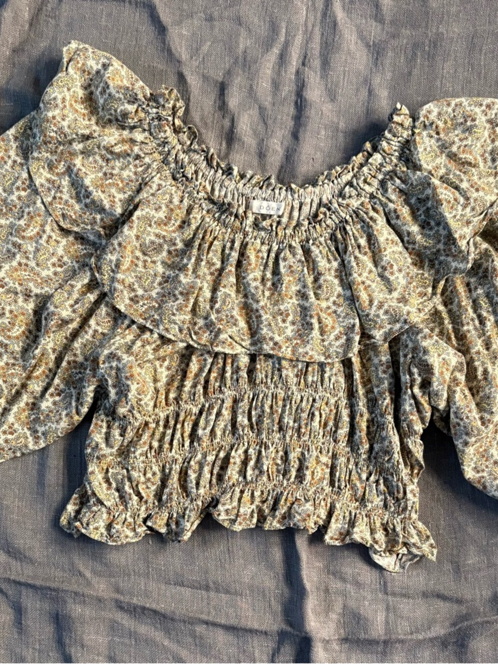 DÔEN LUCE TOP | Blue Tisbury Paisley | Size M
